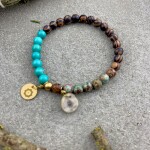 Óceán kékség agancsos karmala, karkötő