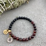 Sólyomszem agancsos karmala, karkötő